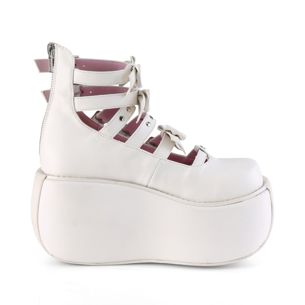 VIOLET-45 White Vegan Leather