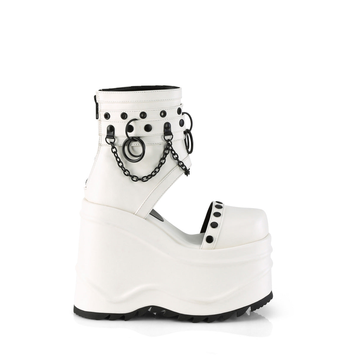 WAVE-22 White Vegan Leather