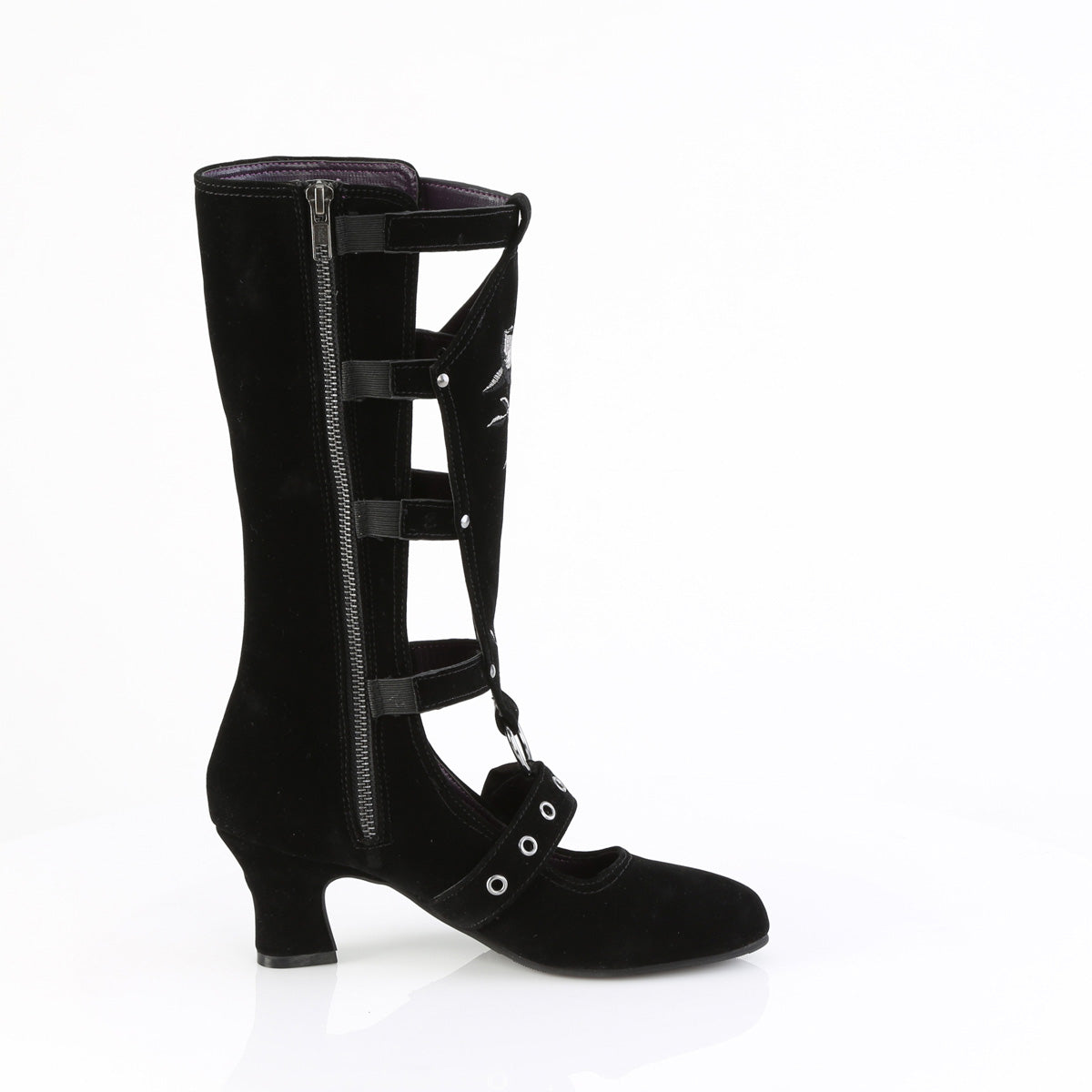 WHIMSY-118 Black Vegan Suede