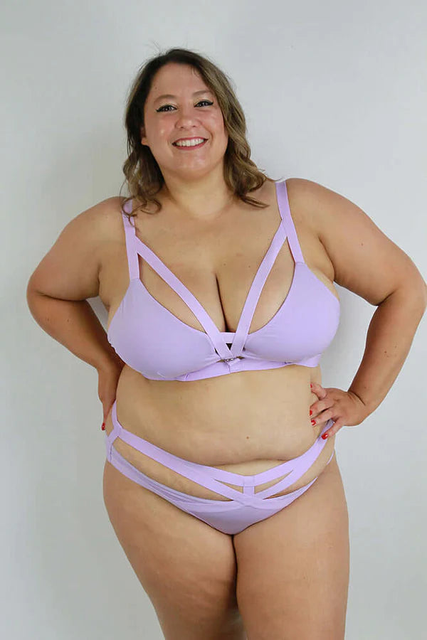 Luxe Strappy Bralette - Lilac