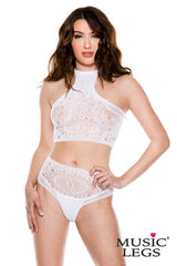 Starline Lace Crop Top w/ Matching Panty ML9308