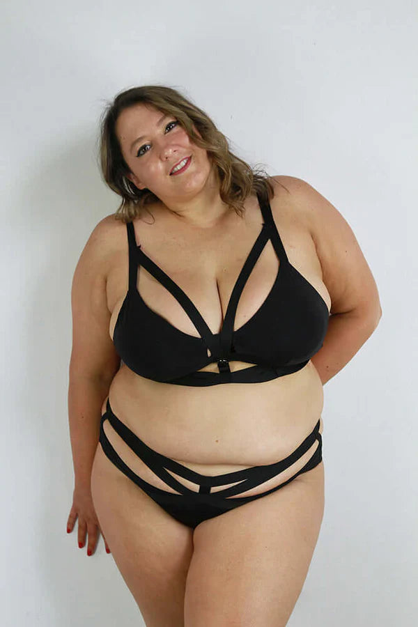 Luxe Strappy Bralette - Black