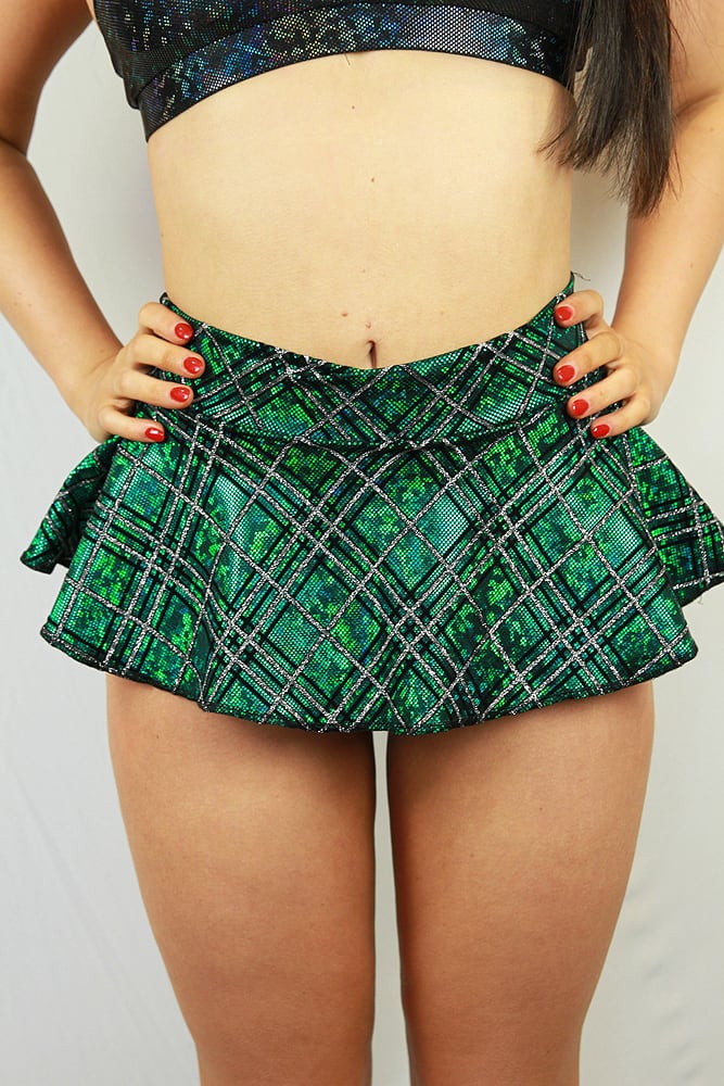 Rarr Mid Waisted Skort - Pink Tartan