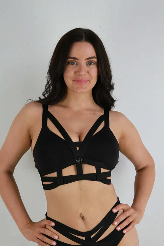 Luxe Strappy Bralette - Black