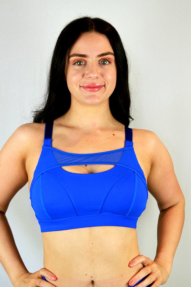 Rarr Maddox Mesh Sports Bra – Blue