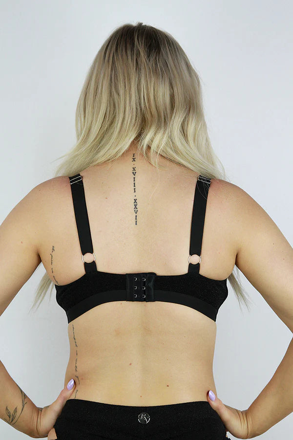 Glitterati Plunge Bra - Pink