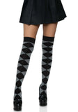 Leg Avenue Argyle Knit Over The Knee Socks 6627