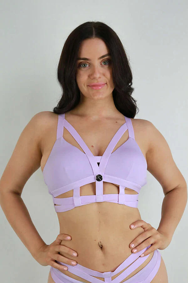 Luxe Strappy Bralette - Lilac