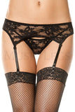 Music Legs Lace Garterbelt And G-string ML7707