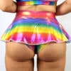 Rarr Mid Waisted Skort - Rainbow Pride Sparkle