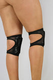 Rarr Spandex Vinyl/Mesh Dance Knee Pads - Nude