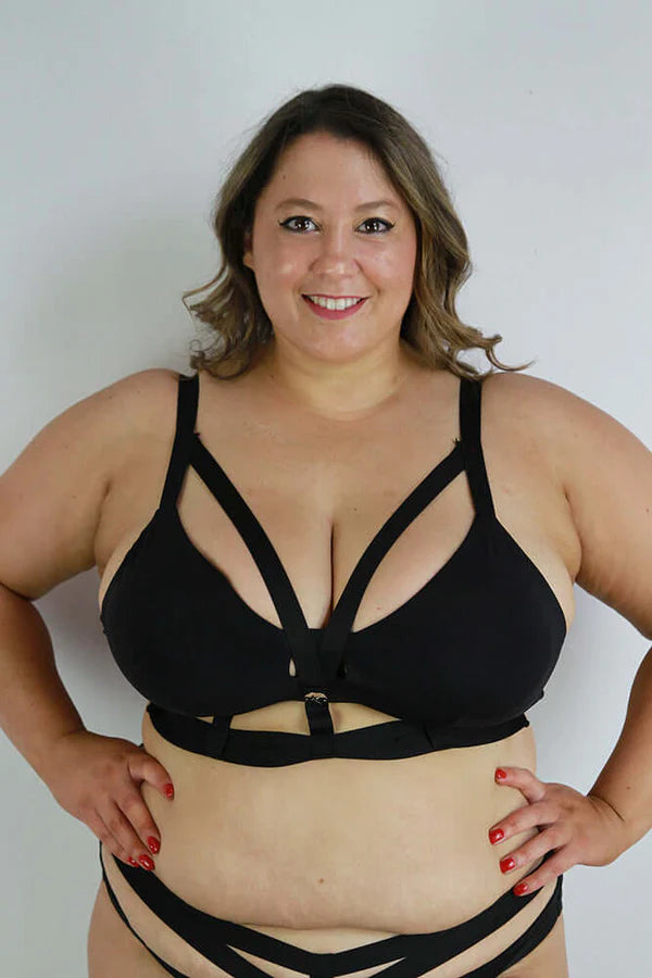 Luxe Strappy Bralette - Black