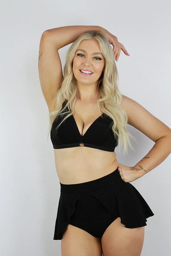 Glitterati High Waist Skort - Pink