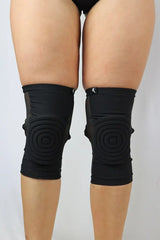 Rarr Long Spandex Mesh Grip Knee Pads - Black