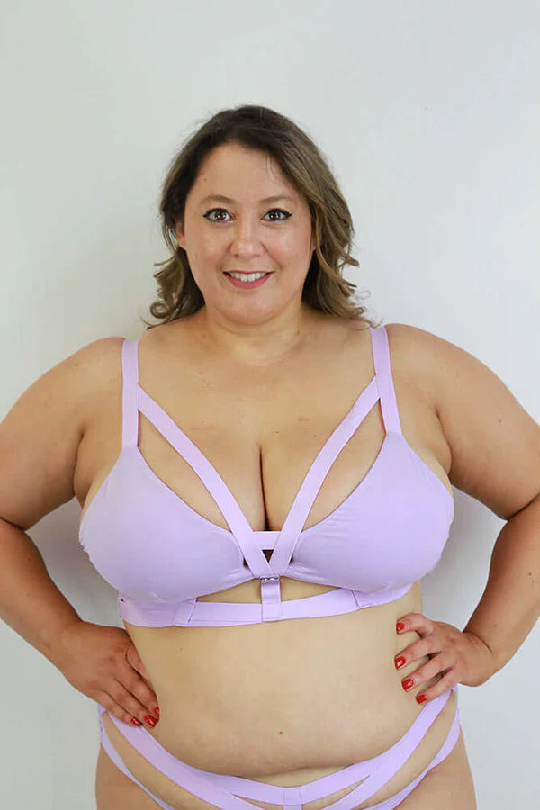 Luxe Strappy Bralette - Lilac