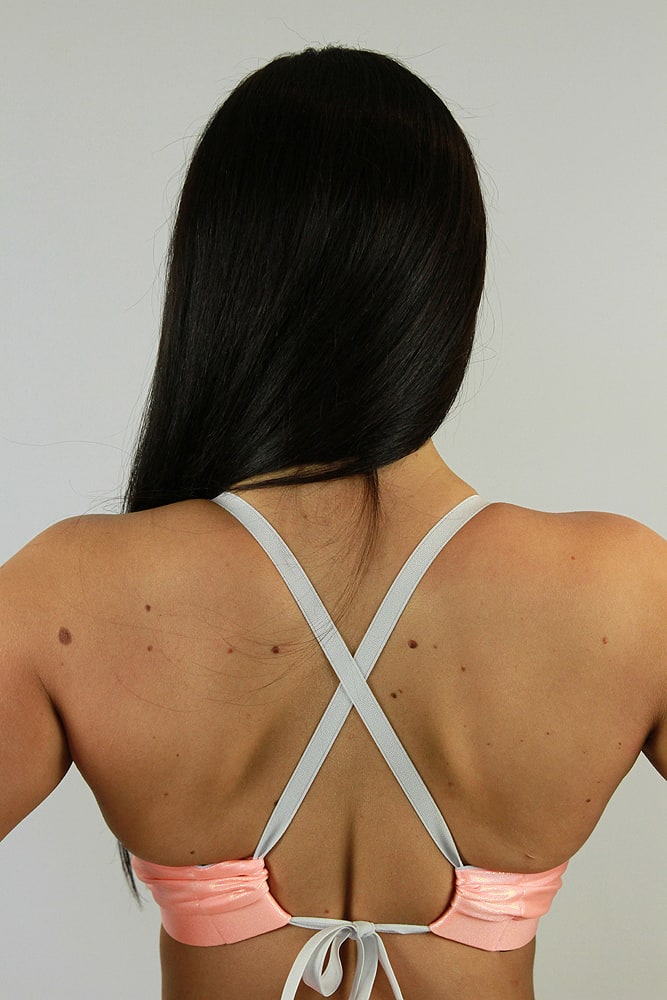 Rarr Bikini Bra - Peach Sparkle
