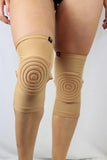 Rarr Long Spandex Mesh Grip Knee Pads - Black