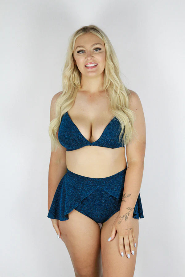 Glitterati High Waist Skort - Pink