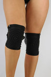 Rarr Spandex Vinyl/Mesh Dance Knee Pads - Nude