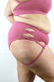 Rarr Sasha Mid Waist Garter Short - Dusty Pink