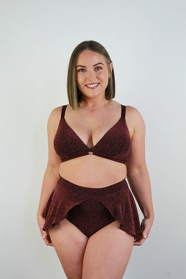 Glitterati High Waist Skort - Pink