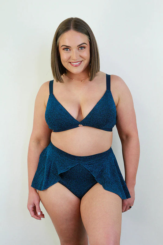 Rarr Glitterati High Waist Skort - Teal