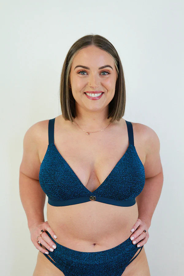 Glitterati Plunge Bra - Pink