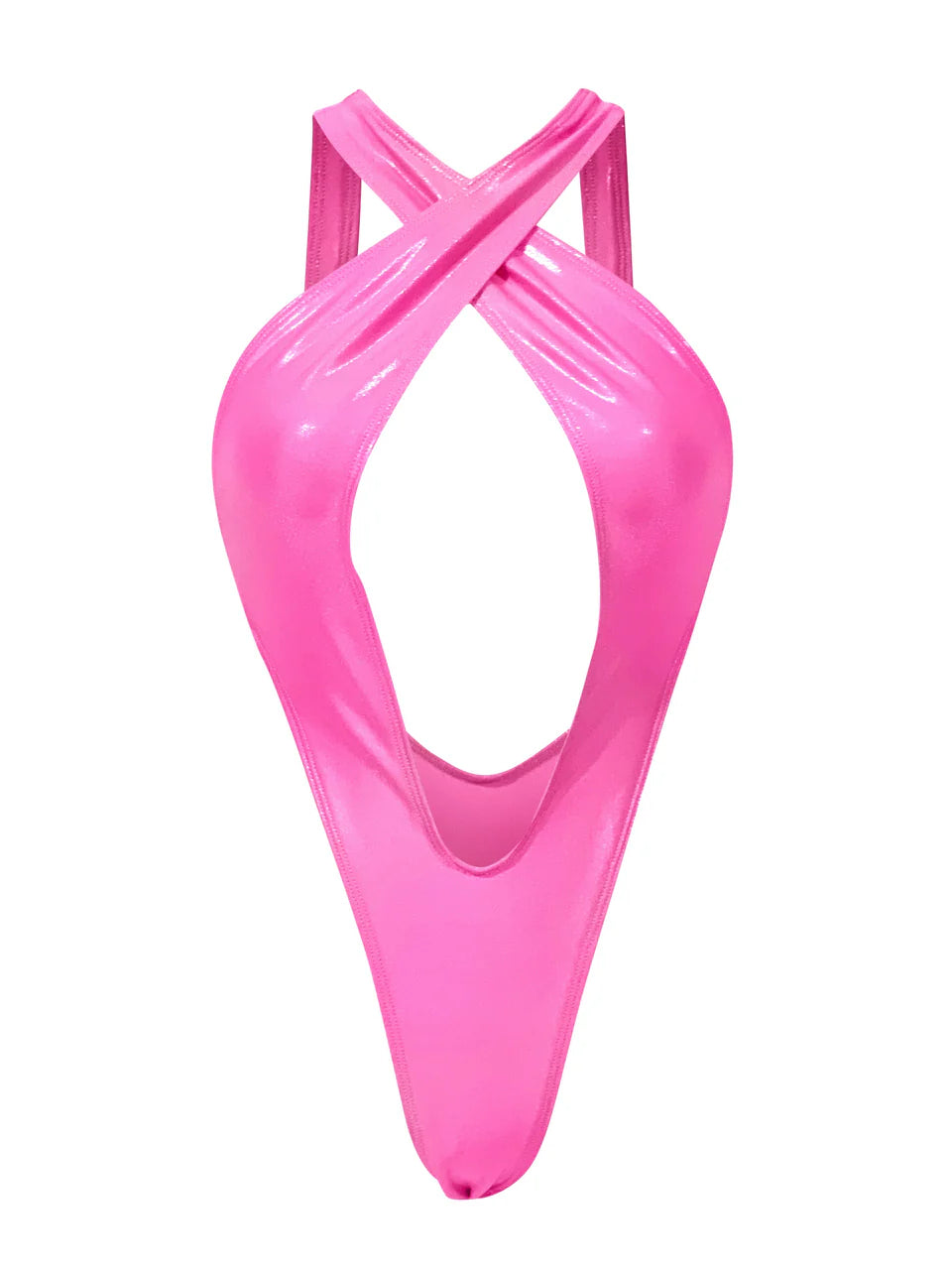 Diamond Dolls Shine Hallicon Bodysuit Pink