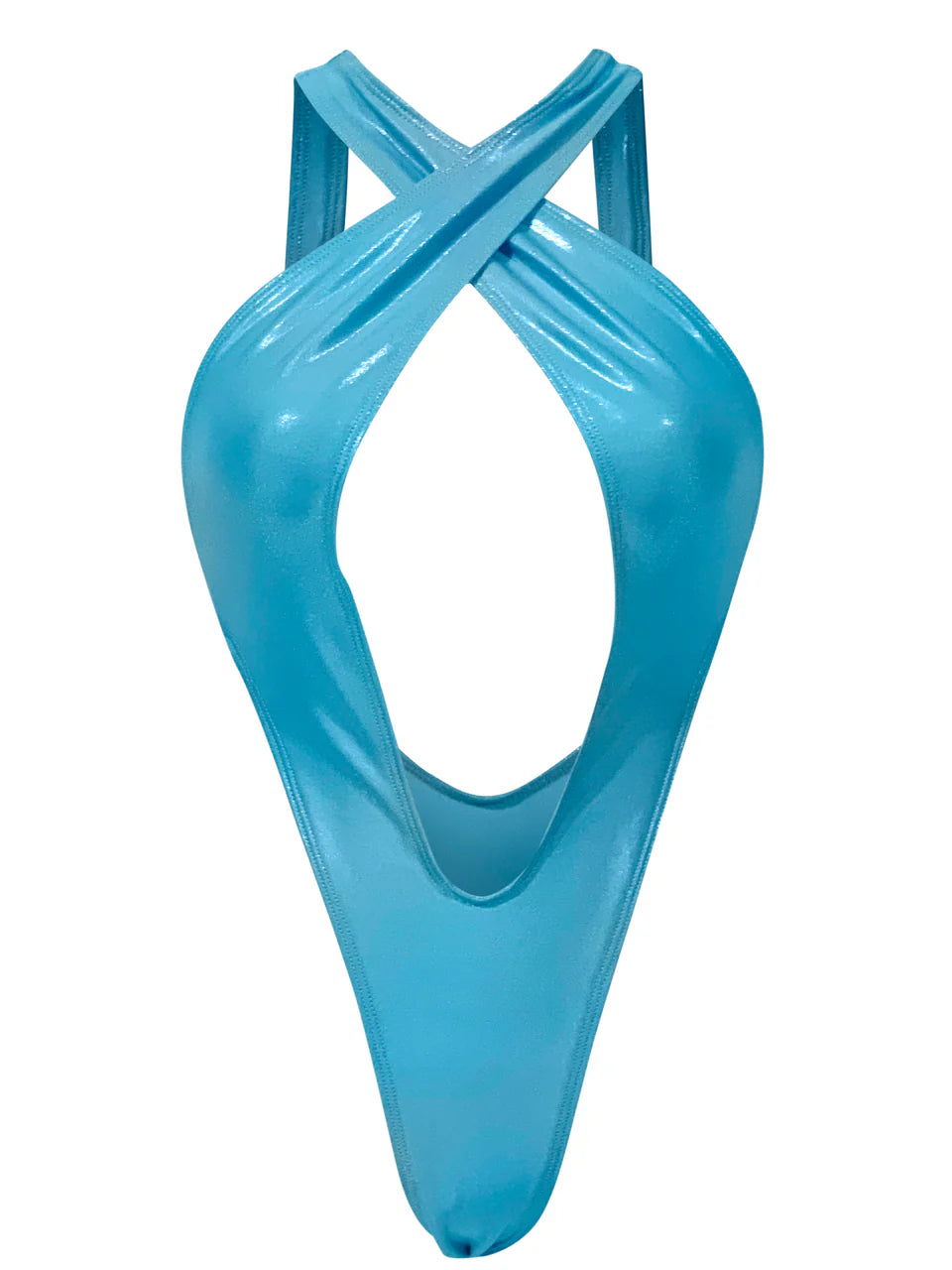 Diamond Dolls Shine Hallicon Bodysuit - Teal