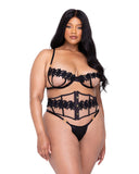 Ebony Rose 3-Piece Waspie Short Set - LI648