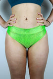 Rarr Brazil Scrunchie Bum Shorts - Tutti Frutti Green