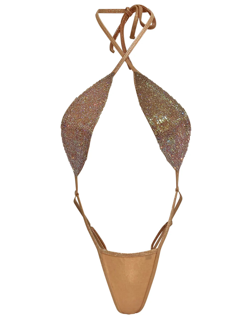 Crystal Micro Slider - Gold/Peach