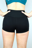 Rarr Matte Black Gym Short