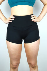 Rarr Matte Black Gym Short