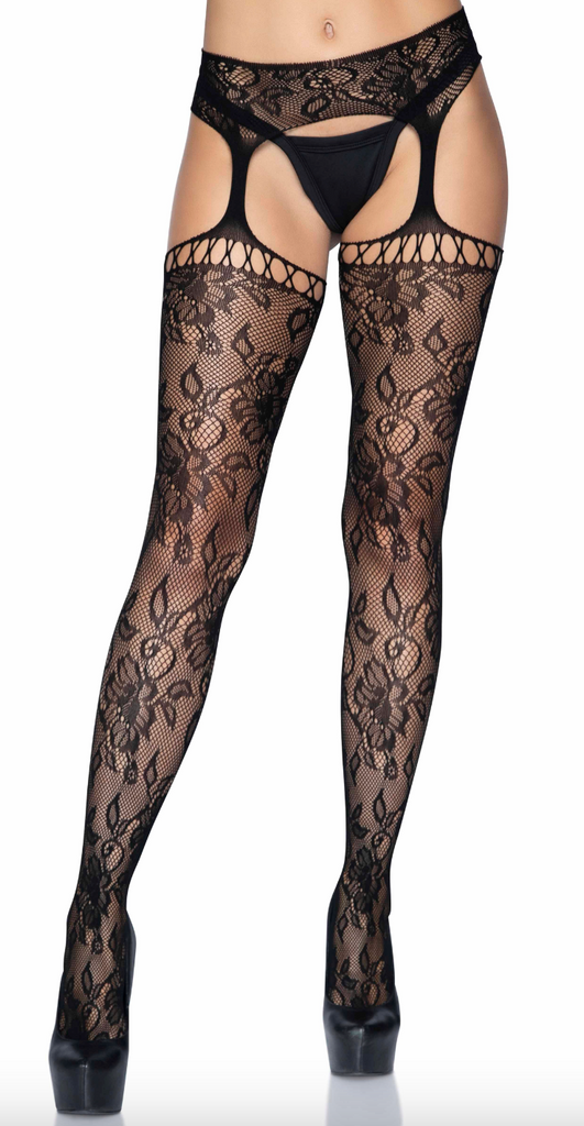 Stockings with sales garter belt design