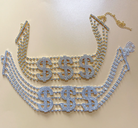 NASTY/ SEXY/ $$$/ LOVE/ FANCY Choker
