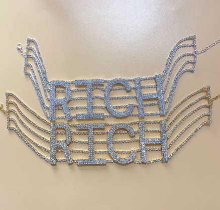 NASTY/ SEXY/ $$$/ LOVE/ FANCY Choker