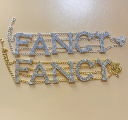NASTY/ SEXY/ $$$/ LOVE/ FANCY Choker