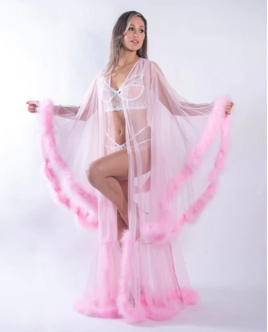Hollywood Glam Marabou Robe LI532