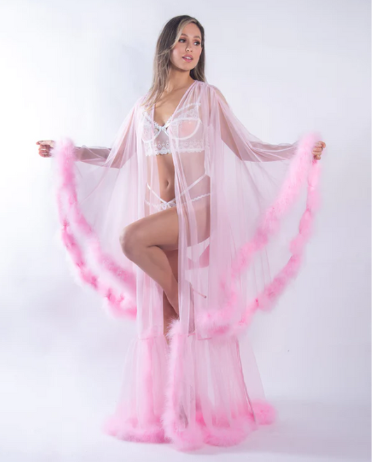 Hollywood Glam Marabou Robe LI532