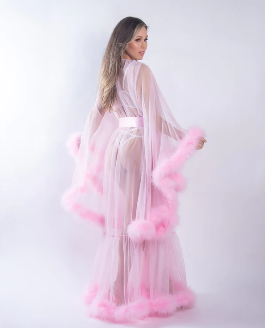 Hollywood Glam Marabou Robe LI532