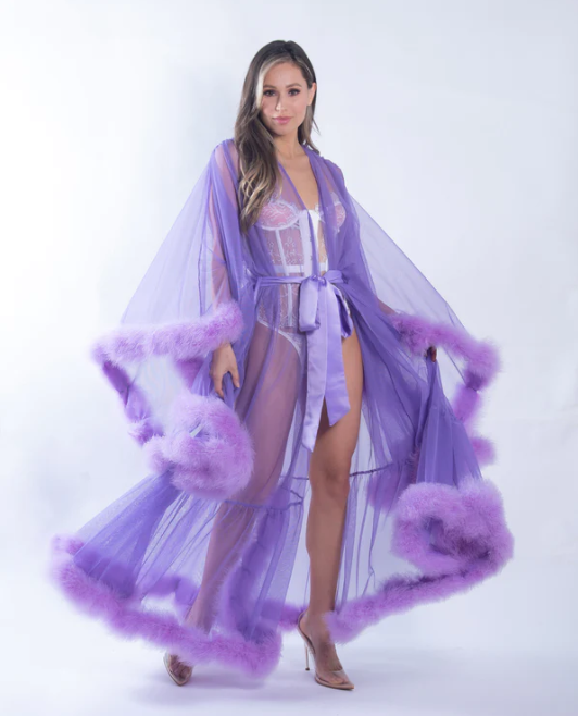 Hollywood Glam Marabou Robe LI532
