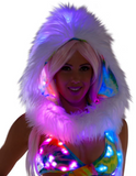 Light-Up Faux Fur Infinity Hood - FF440