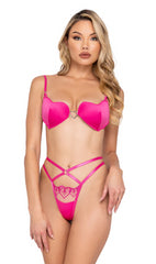 Bubblegum Heart Cup 2-Piece Short Set - LI626