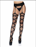 Leg Avenue Arabella Faux Wrap Garter Stockings LA1954