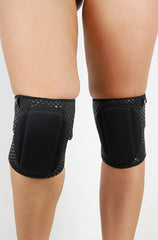 Rarr Velcro Grip Knee Pads Gel Dot - Black