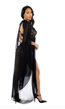 Smoldering Maxi Nightgown Piece Set - Ll768