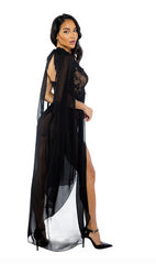 Smoldering Maxi Nightgown Piece Set - Ll768