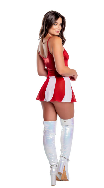 Candy Cane Mesh Skater Skirt - CH336