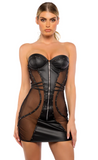 Lust & Leather Dress - Ll703